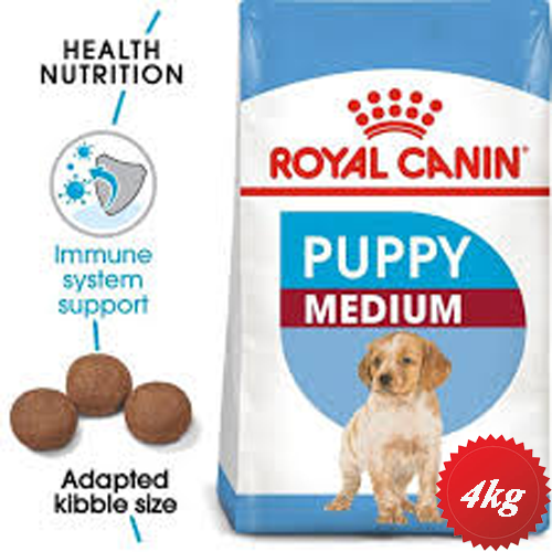 خرید و قیمت غذای خشک سگ پاپی medium puppy 4kg