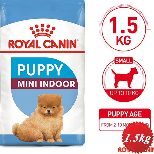 خرید و قیمت غذای سگ پاپی رویال کنین Mini Indoor Puppy 1.5kg